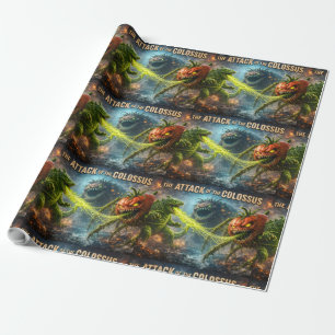 Papier Cadeau L'attaque du légume mutant géant Colossus en vrac