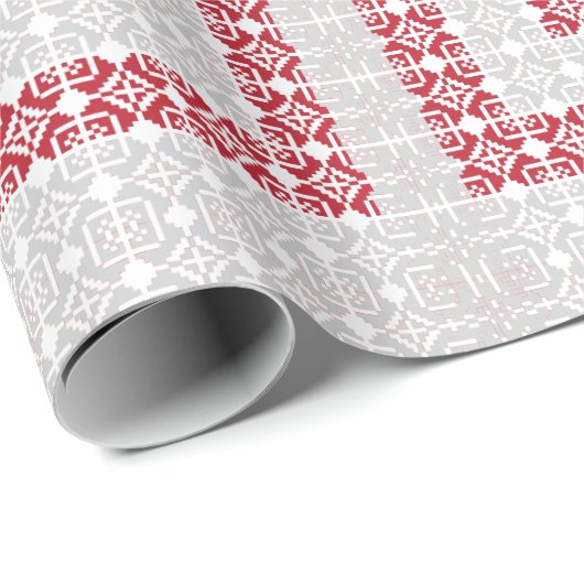 Papier Cadeau Latvian Morning SUN motif géométrique I (Coin rond)