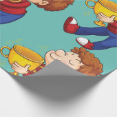 Papier Cadeau Lauréat du prix Trophée d'or de Boy Holding