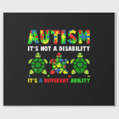 Papier Cadeau L'autisme n'est pas une Sensibilisation sur l'auti (Plat)