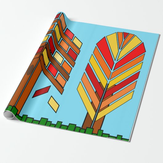 Papier Cadeau L'automne est là (Déroulé)