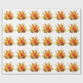 Papier Cadeau L'automne part Thanksgiving (Plat)