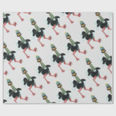 Papier Cadeau L'autruche arctique à la course (Plat)