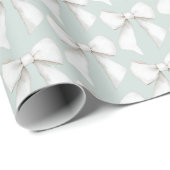 Papier Cadeau Lavage de mariage de douche de bride de coeurs ver (Coin rond)