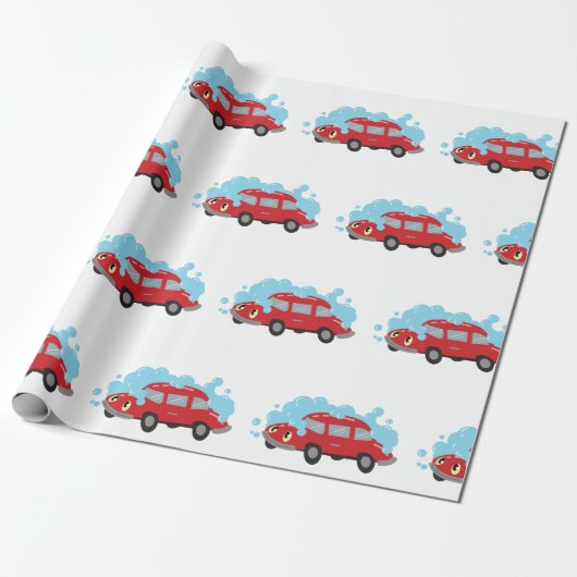 Papier Cadeau Lavage de voiture (Déroulé)