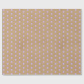 Papier Cadeau Lavage Violette Violet Points Faux Kraft Rustique (Plat)