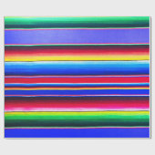 Papier Cadeau Lavande d'impression de rayure de Serape (Plat)