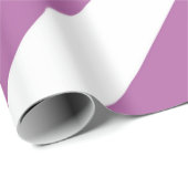 Papier Cadeau Lavande et Chevrons blancs (Coin rond)