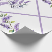 Papier Cadeau Lavande florale (Coin)