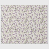Papier Cadeau Lavande Lilac Design (Plat)