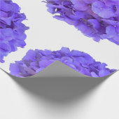 Papier Cadeau Lavande lilas violet Hydrangeas violet Fleurs (Coin)