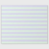 Papier Cadeau Lavande mignonne et Grandes vertes à la menthe (Plat)