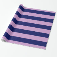 Lavande violet, Motif bleu marine XL Stripes V