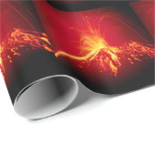 Papier Cadeau Lave chaude de volcan Costa Rica 1991 (Coin rond)