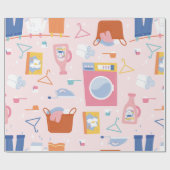 Papier Cadeau lave-linge lave-linge ménagère (Plat)