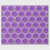 Papier Cadeau Lavendar Love Valentine's Day Wrapping Papier (Plat)