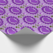 Papier Cadeau Lavendar Love Valentine's Day Wrapping Papier (Coin)