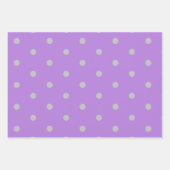 Papier cadeau Lavender Grey Polka Dot (Devant 2)