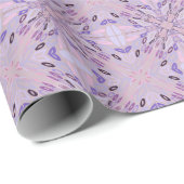 Papier Cadeau Lavender Mauve rose violet géométrique Art Abstrai (Coin rond)