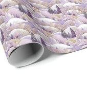 Papier Cadeau Lavender Noël Dreams Envelopper le papier (Coin rond)