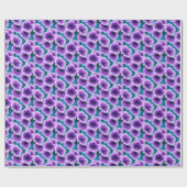 Papier Cadeau Lavender Petunia Flowers (Plat)