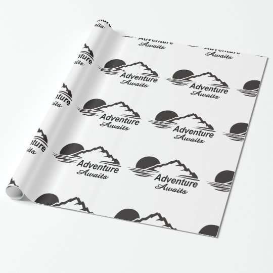 Papier Cadeau L'aventure attend la nature grande dehors