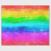 Papier Cadeau Laver de peinture à l'aquarelle (Plat)