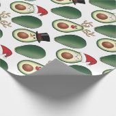 Papier Cadeau L'Avocado de Noël Frosty, Rudolph et Père Noël (Coin)