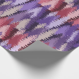 Papier Cadeau Layered Pine Forest Pattern