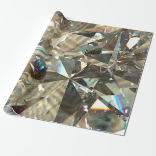 Papier Cadeau Layered texture triangular diamond or crystal shap