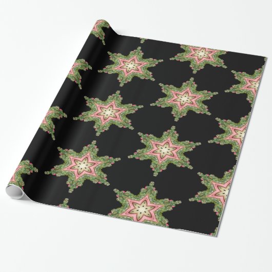 Papier Cadeau Layla Magical Snowflake Noël victorien (Déroulé)