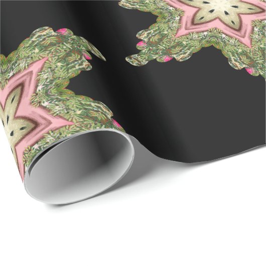 Papier Cadeau Layla Magical Snowflake Noël victorien (Coin rond)