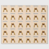 Papier Cadeau Lazy Cant Be Bothered Fluffy Ginger Chat, Annivers (Plat)