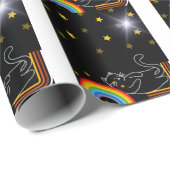 Papier Cadeau Lazy cat (Coin rond)