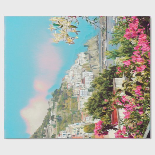 Papier Cadeau ldp AMALFI - panorama - Côte d'Amalfi (Plat)