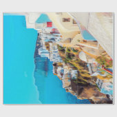 Papier Cadeau ldp SANTORINI - panorama - (Plat)