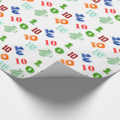 Papier Cadeau Le 10ème anniversaire d'enfants personnalisent (Coin)
