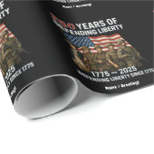 Papier Cadeau Le 250e anniversaire de la parade militaire du dra (Coin rond)