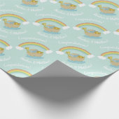 Papier Cadeau Le Baby shower Ark Boho de Noah (Coin)