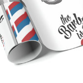 Papier Cadeau Le barbier est en place (Coin rond)