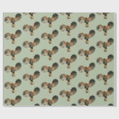 Papier Cadeau Le battement de faucon s'envole la peinture (Plat)