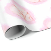 Papier Cadeau Le bébé d'aquarelle jumelle la maternité de baby (Coin rond)