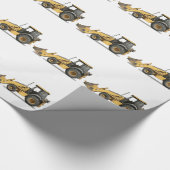 Papier Cadeau Le bêcheur d'excavatrice de construction le plus (Coin)