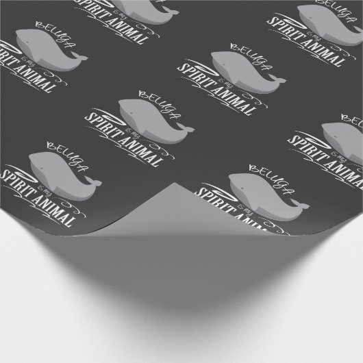 Papier Cadeau Le beluga est mon cadeau doux animal de baleine de (Coin)