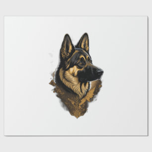 Papier Cadeau Le Berger Allemand 004