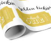 Papier Cadeau Le billet d'or (Coin rond)