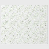 Papier Cadeau Le biscuit vert arrose les fêtes de Noël (Plat)