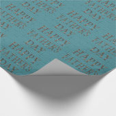 Papier Cadeau Le bleu classique embarque le papier d'emballage (Coin)