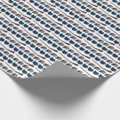 Papier Cadeau Le bleu et le gris (Coin)