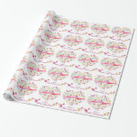 Papier Cadeau Le bouquet de coeur fleurit l'enveloppe nuptiale<br><div class="desc">Idéal nuptiale de papier d'emballage de douche de joli mariage pour envelopper un cadeau très spécial à la jeune mariée honorante pour être. Fleurs colorées dans un pulvérisateur en forme de coeur avec le ruban dans l'enveloppe de cadeau nuptiale de douche de mariage floral rose, vert, bleu, orange et jaune....</div>